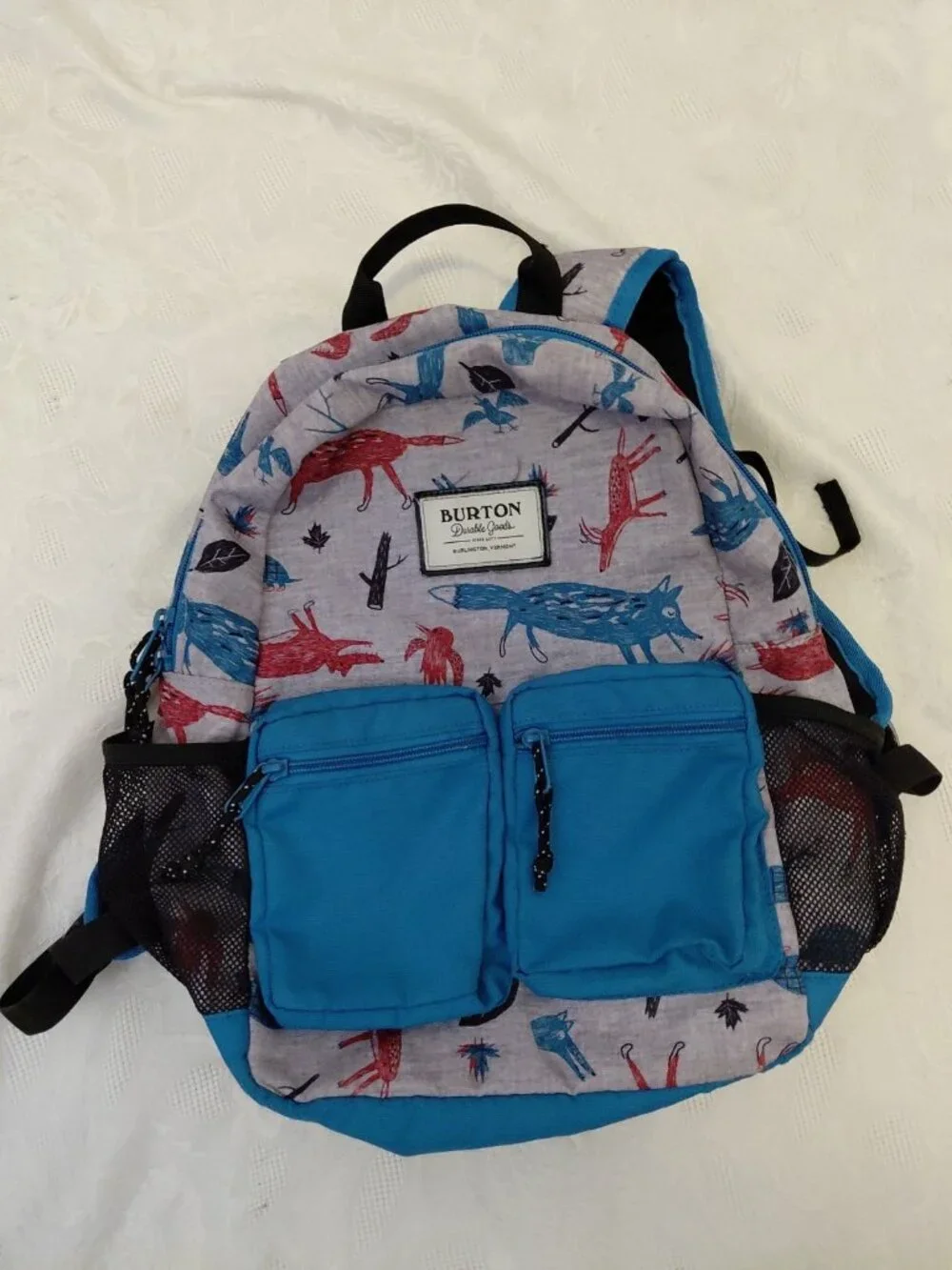 Burton Little Kids Fox Deer Animal Print Backpack